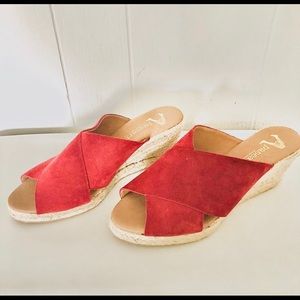 NWOT Women's PASEART Wedge Espadrille Slides